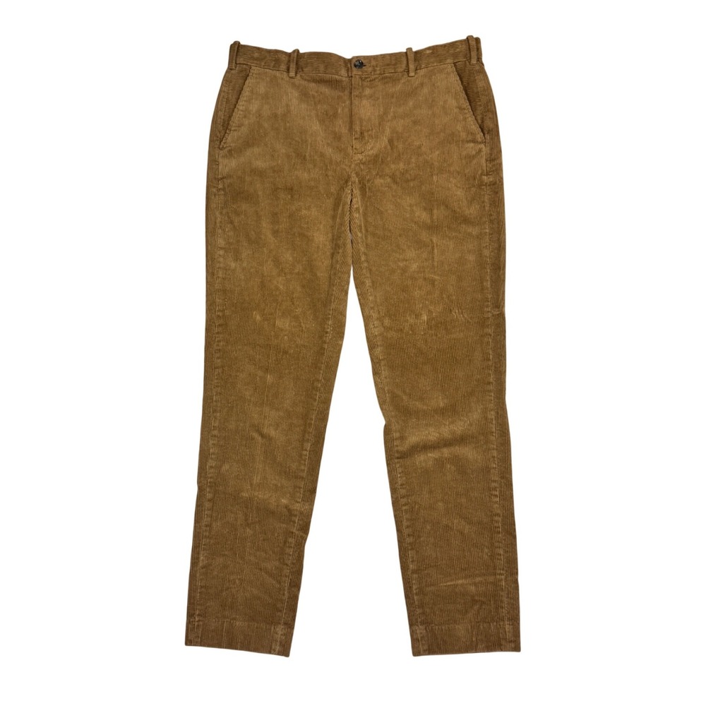 Brooks Brothers Slim Fit Corduroy Pants Mens 38x34 Tan Brown Chinos